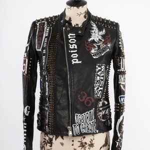 Diesel Black Gold Women's Leather Biker Jacket